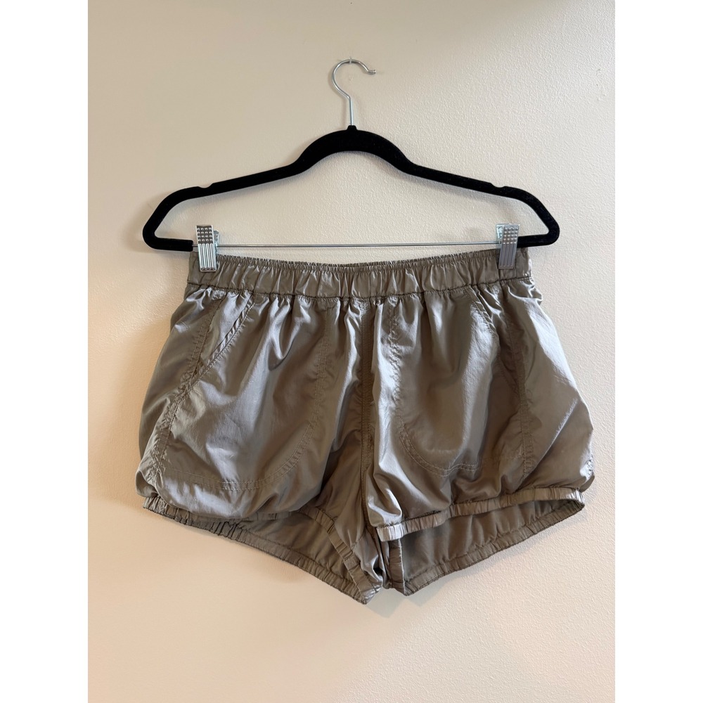 Free People Movement The Way Home Shorts Taupe Brown High Rise Running Small